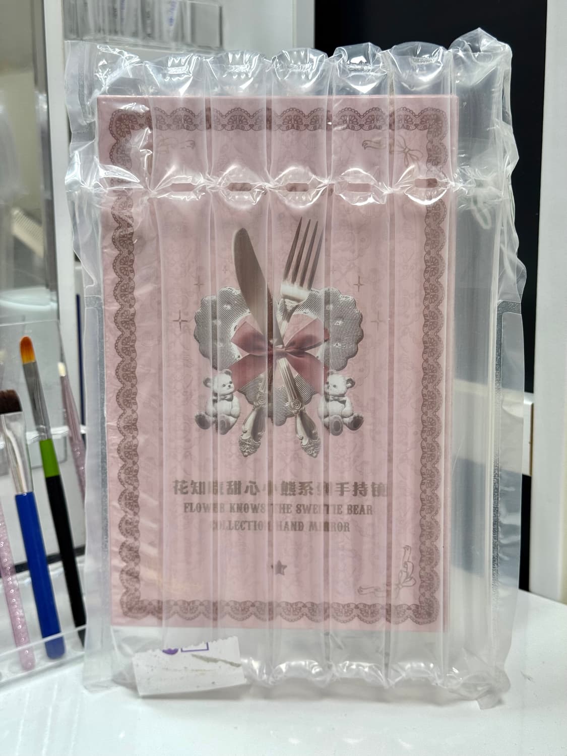 플라워노즈 스위티베어 거울 핑크색 상품이미지1
