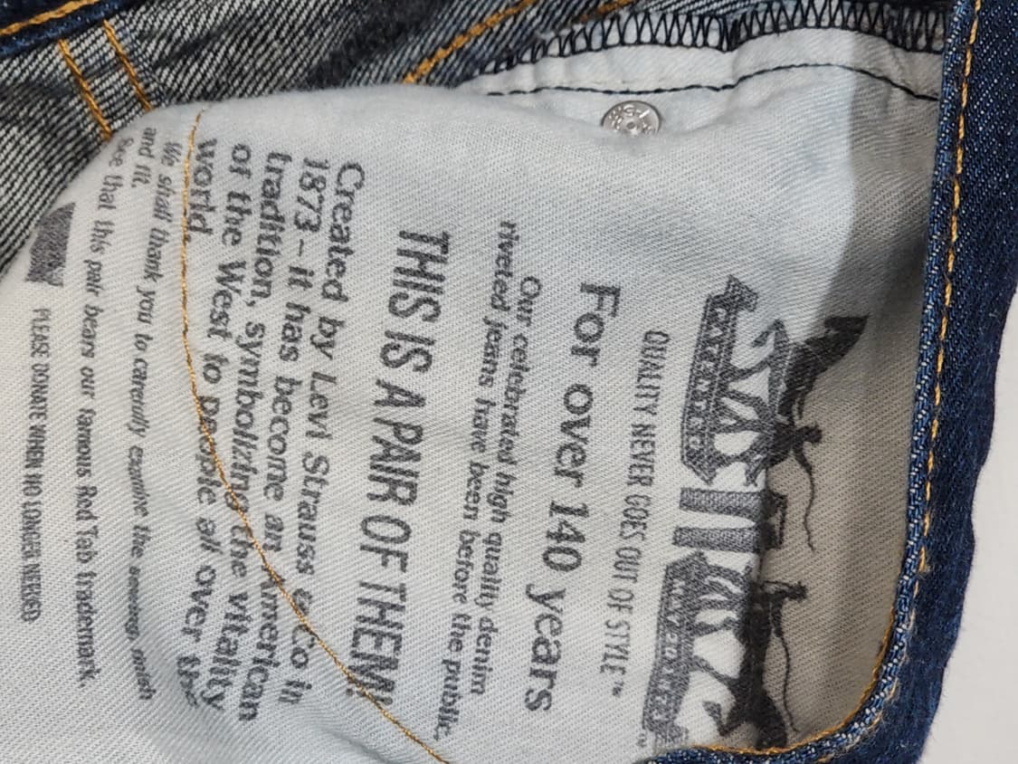 (30) 리바이스 505 청바지 진청 데님팬츠 140주년판  상품이미지3