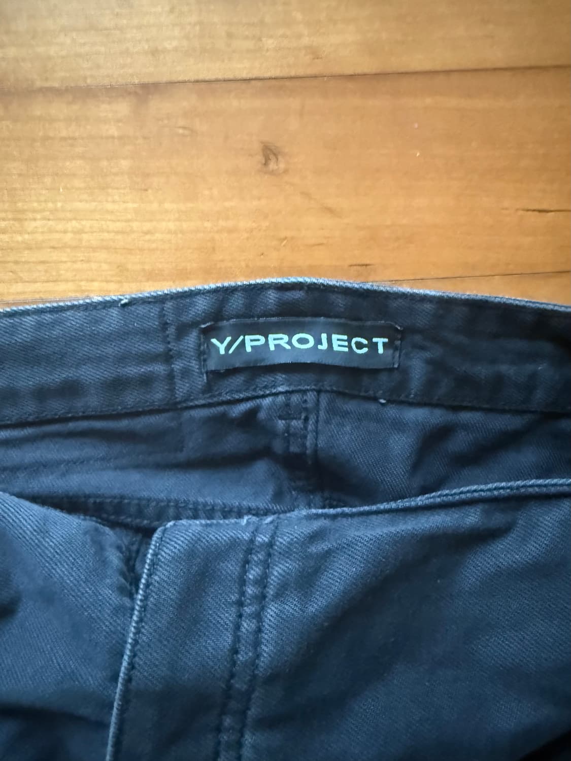 Y/Project 초기 팝업진 블랙 데님 상품이미지3