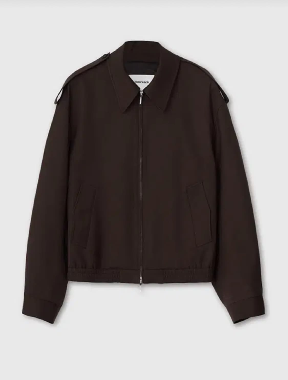 토니웩 울 트윌 에폴렛 견장 자켓 브라운 상품이미지1