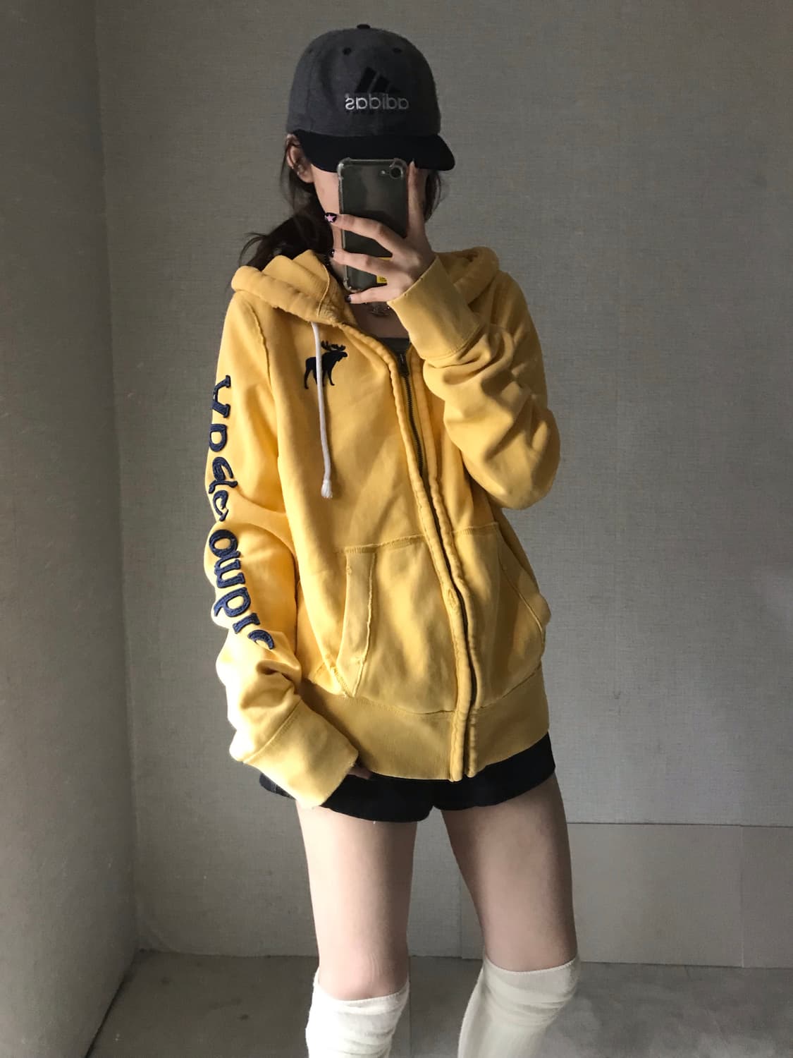 아베크롬비 연노랑 후드집업 상품이미지1