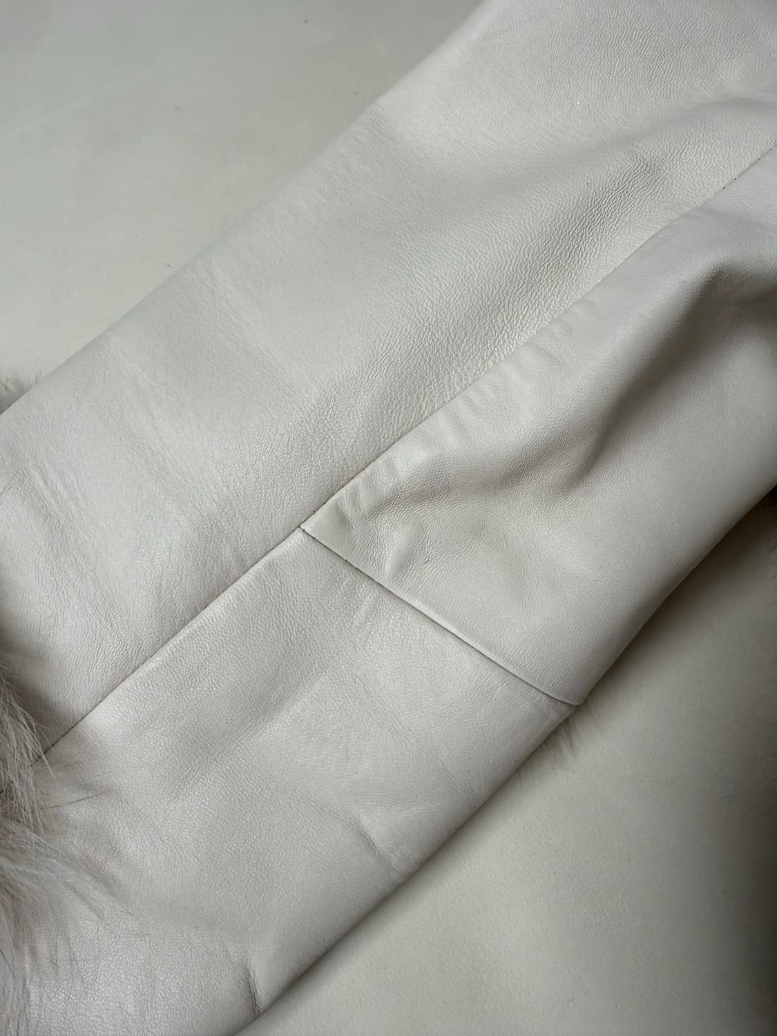 아이보리 폭스 퍼 양가죽 자켓   상품이미지7