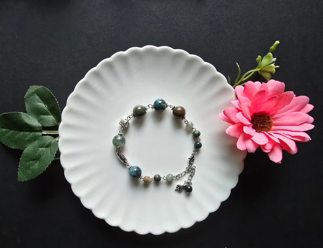 수초석 엔틱 팔찌 상품이미지1