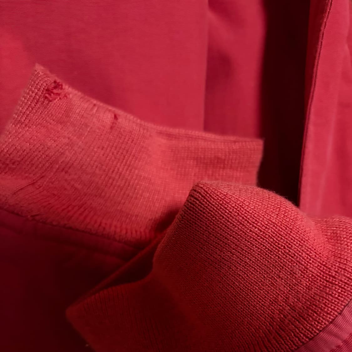 칼하트 레드 후드 바람막이 패딩 자켓 s 남녀공용 상품이미지5