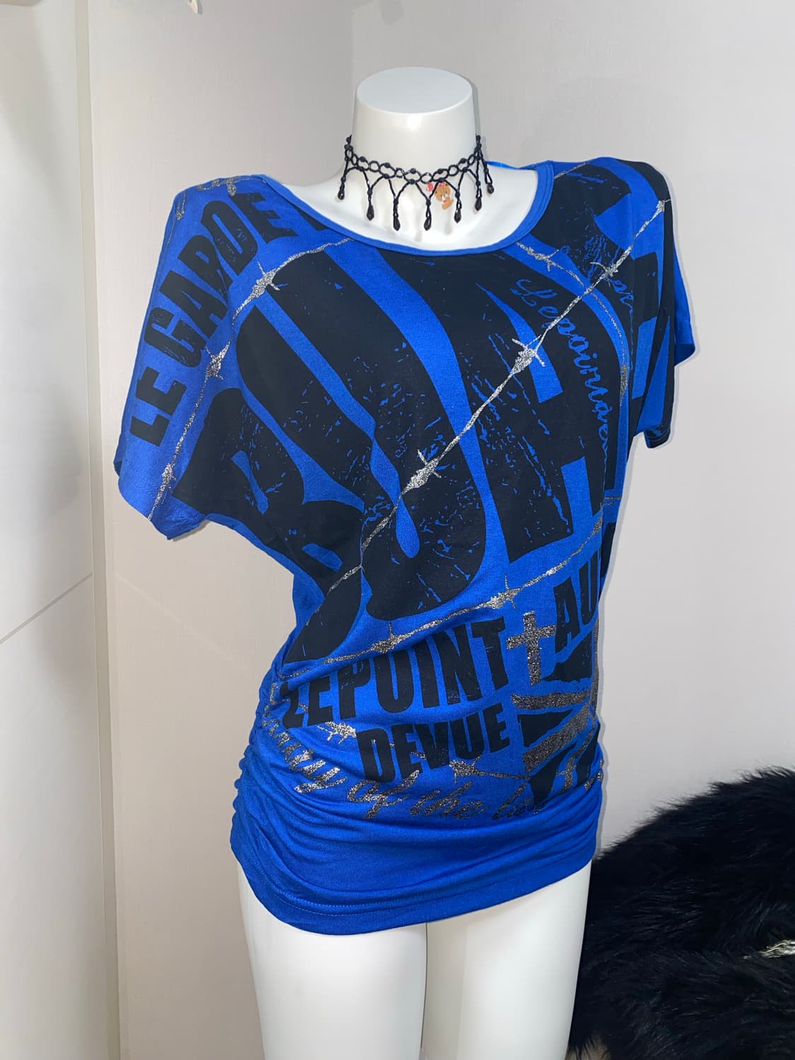 빈티지 셔링 티셔츠/펑크 갸루 y2k 키치 락시크 유니언잭 상품이미지2