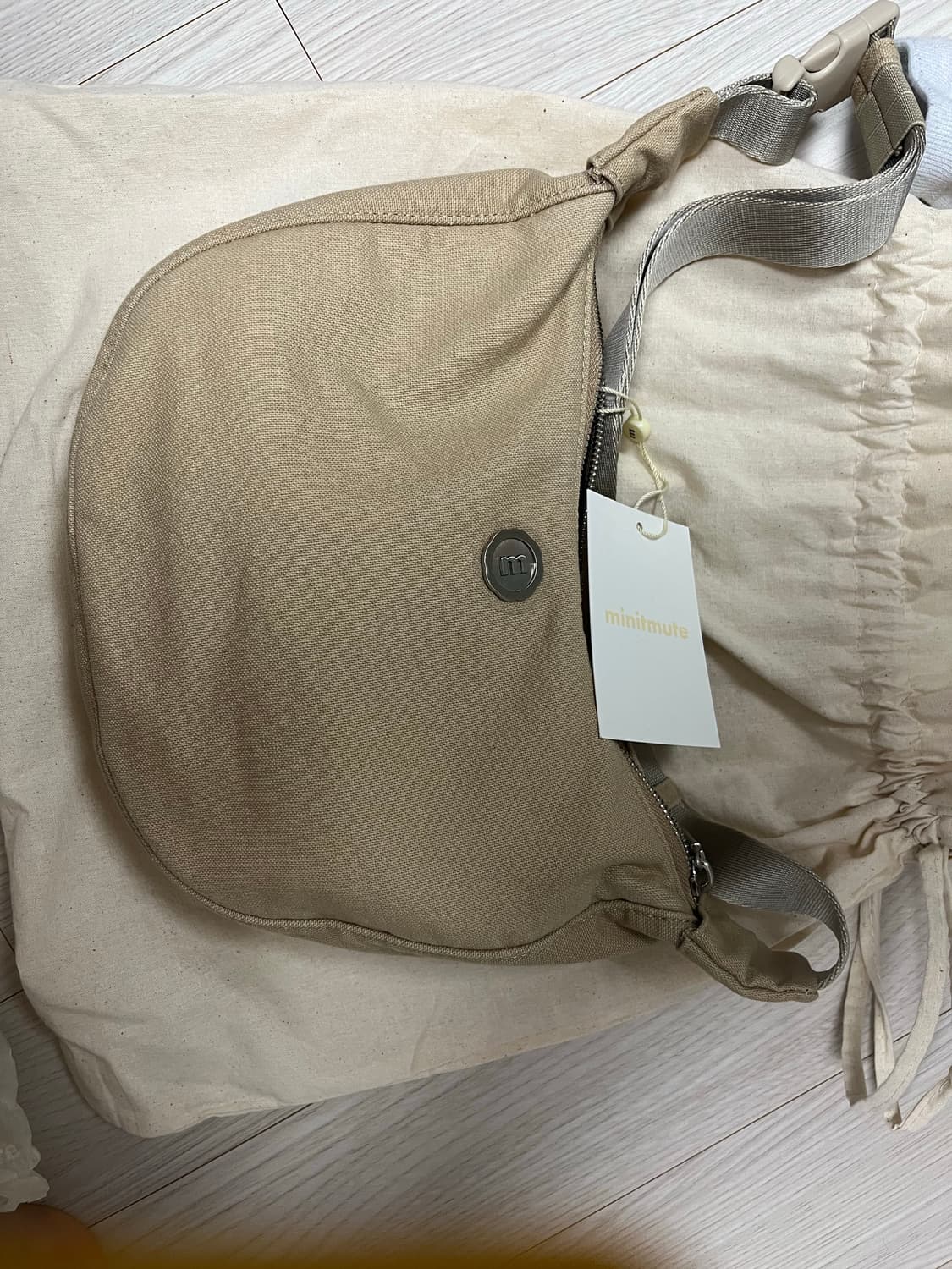 미닛뮤트 클로웨이스트 워싱베이지 상품이미지1