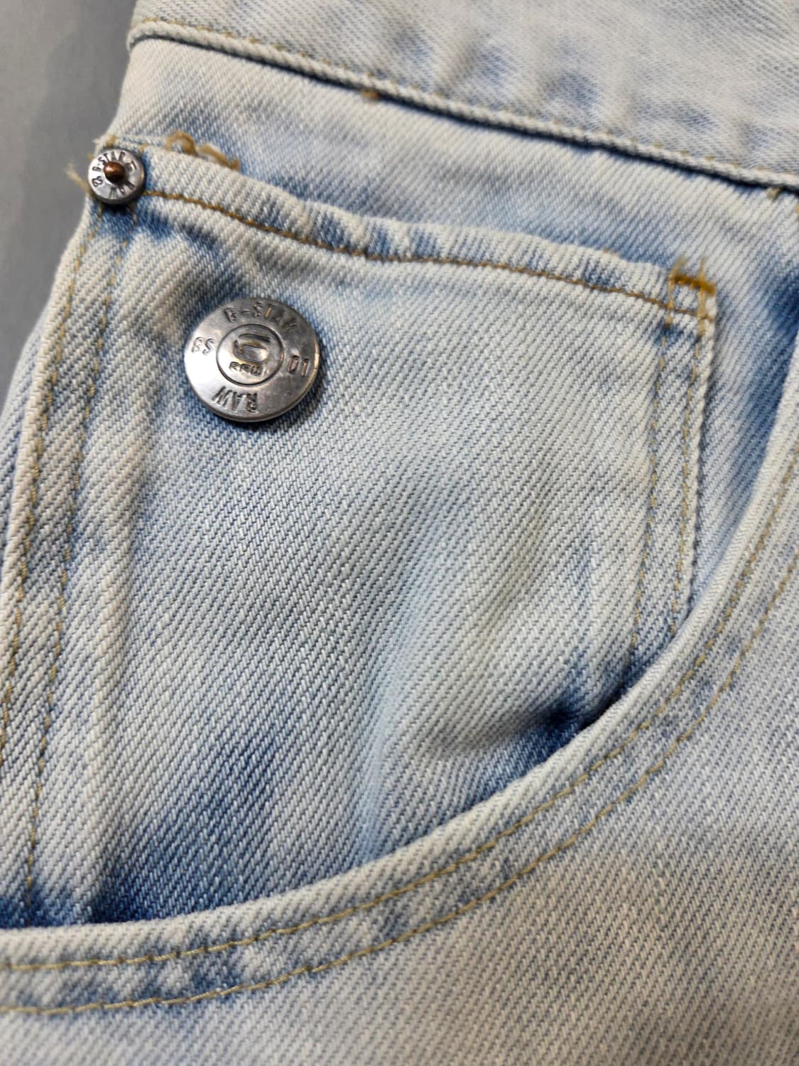 G-STAR 라이트 데님 5부 반바지(W33)디피용 상품이미지3