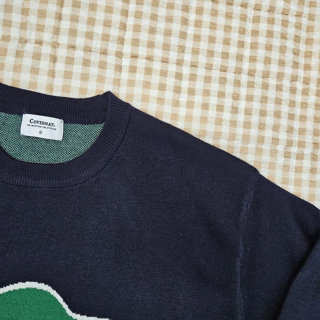 커버낫 오버핏 긴소매 니트 남자100 상품이미지3