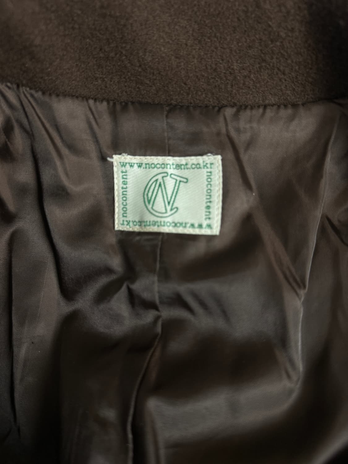 [노컨텐츠] 클래식 롱 코트 다크브라운 상품이미지5