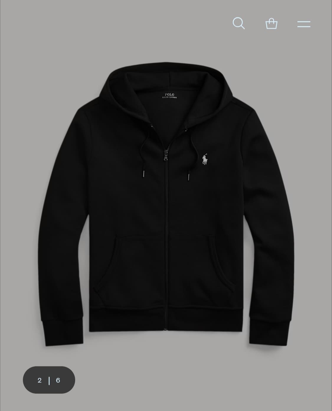 폴로 더블 니트 후드집업 상품이미지1