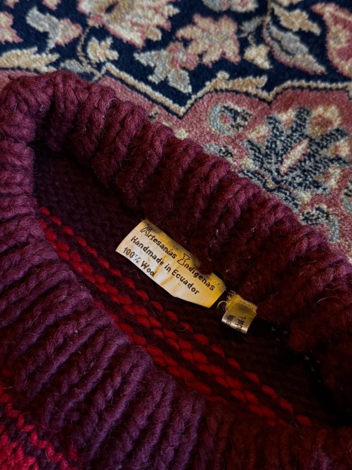 vtg 에콰도르 핸드 메이드 니트 여성66-77 상품이미지3