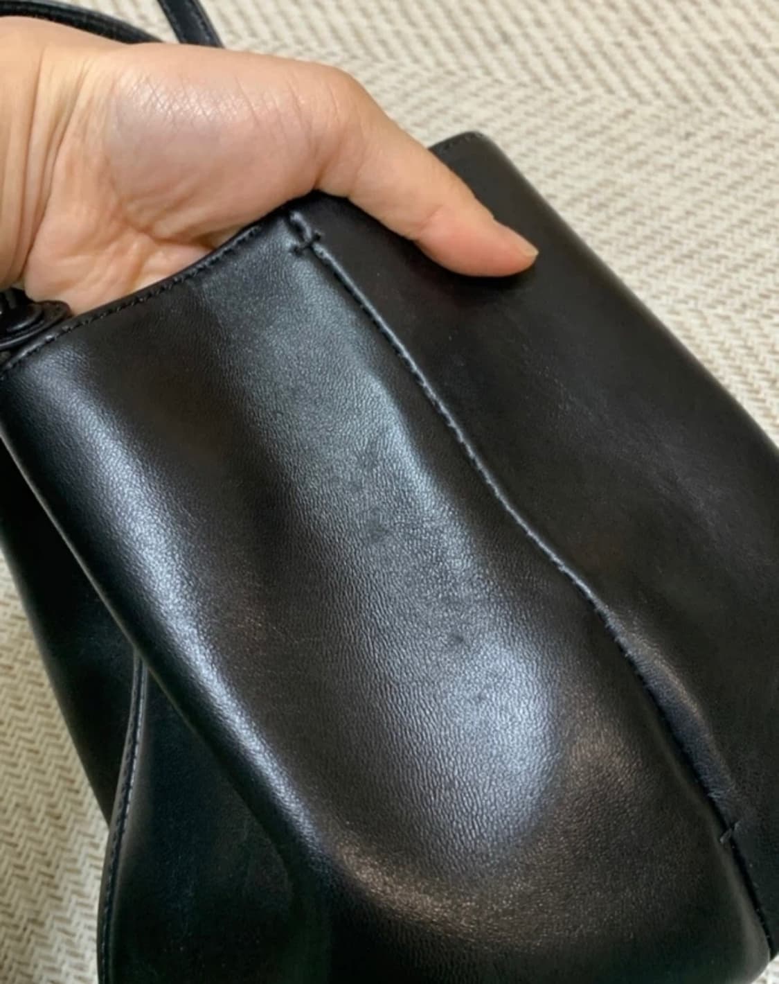 아뜰리에드루멘 봉발롱백 블랙 상품이미지6