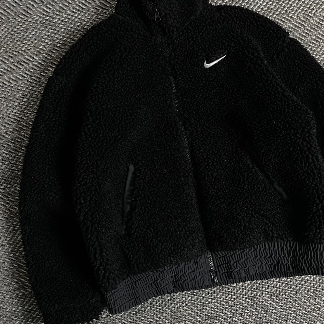 나이키 빅로고 크롭 쉐르파 자켓y 3375 상품이미지5
