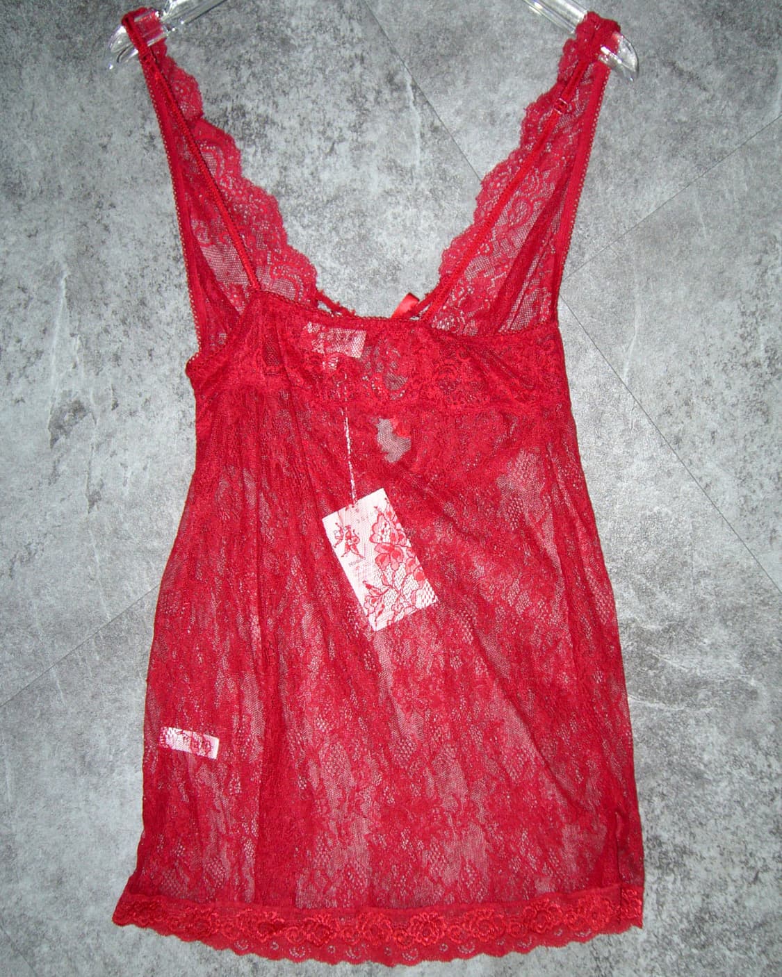 EBLIN Red Lace Slip Dress 상품이미지2