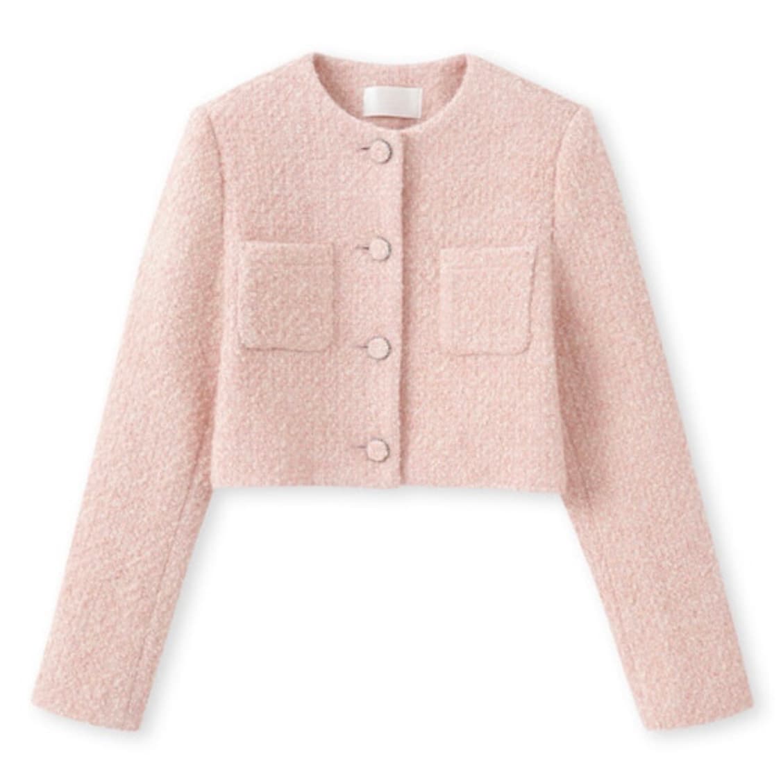 RE_L 리엘 디어 트위드 울 자켓_핑크 상품이미지4