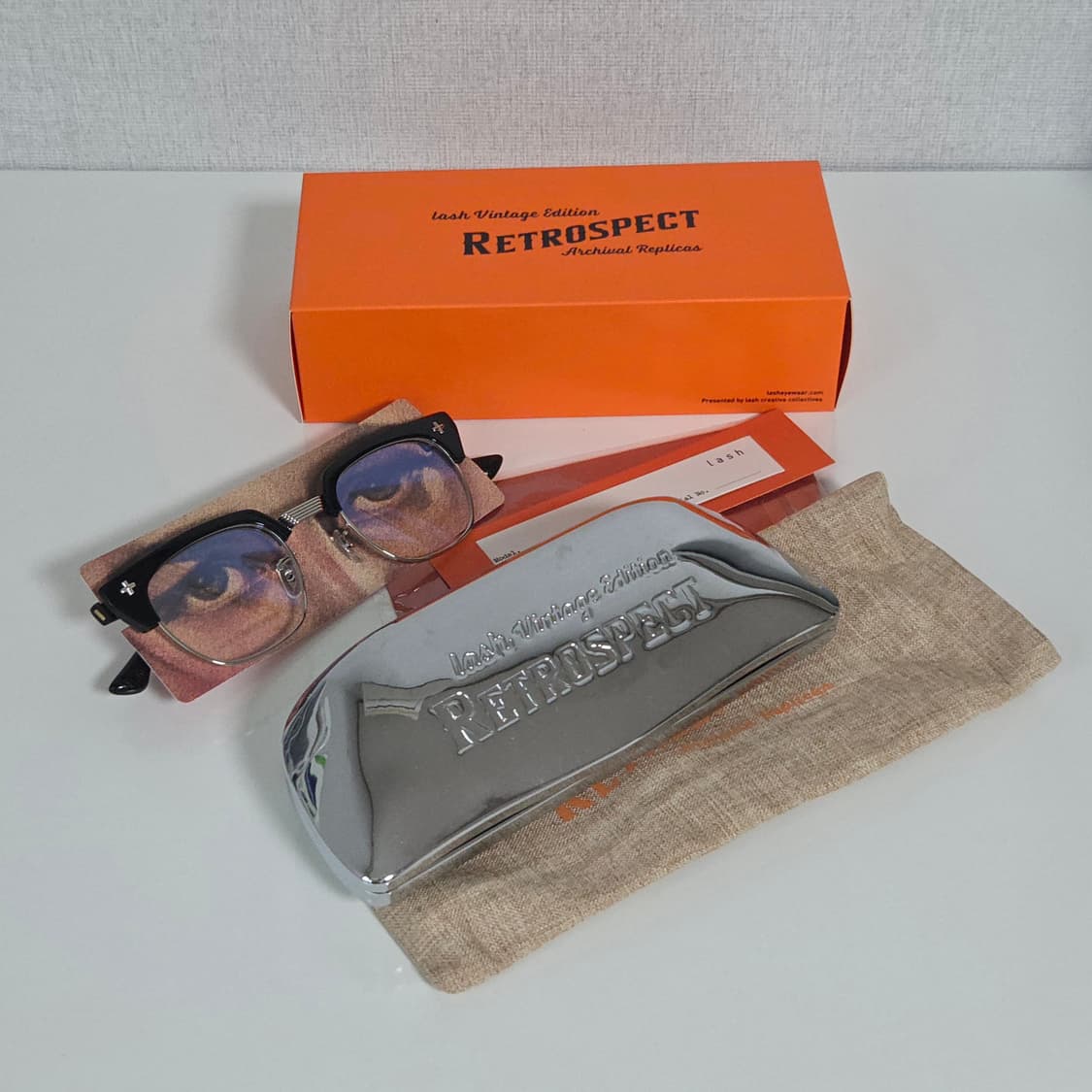 lash 래쉬 하금테 아이웨어 안경 - GORDON BKS 상품이미지3