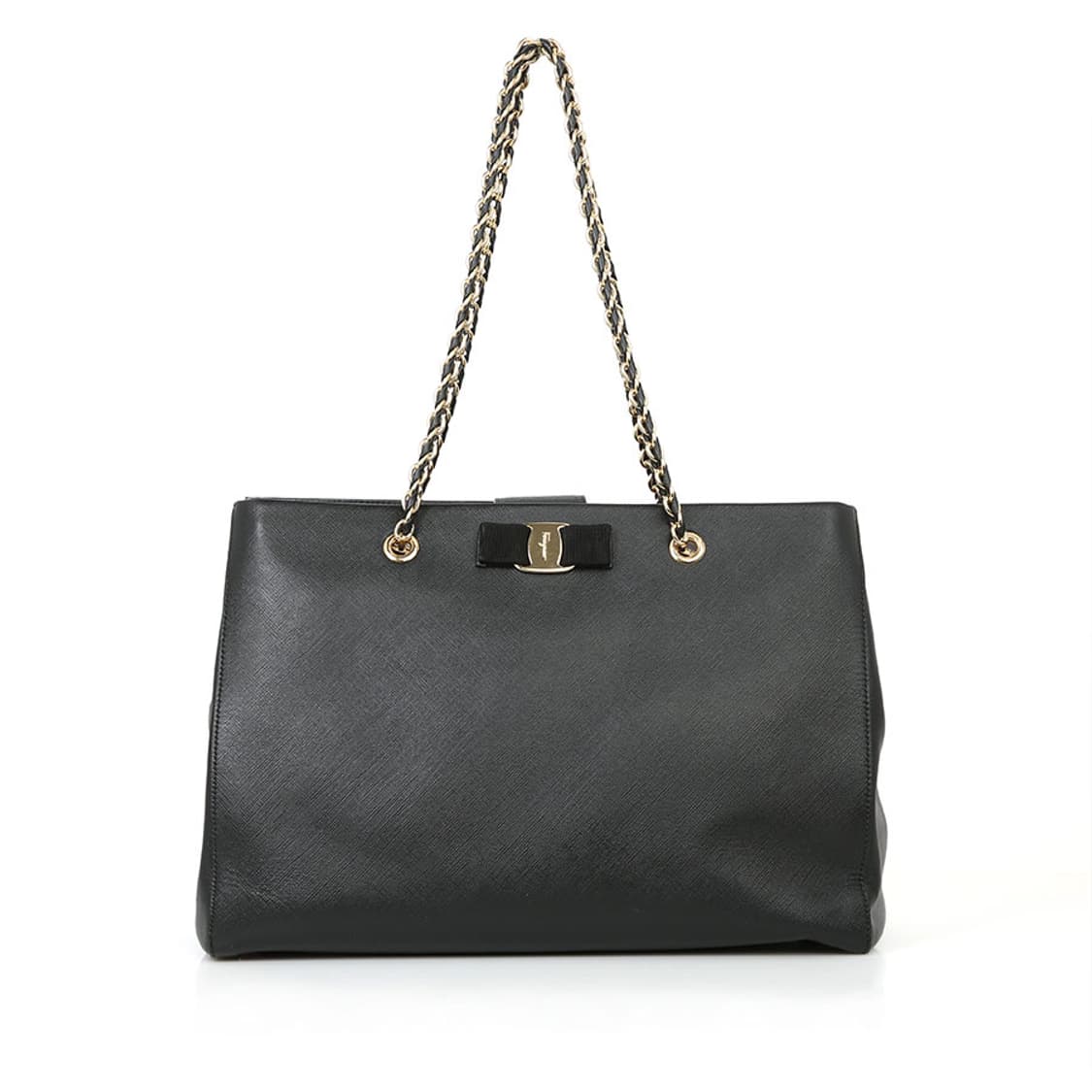 페라가모 리본 바라 멜리케 체인 숄더백 블랙 금장 21-F561 상품이미지2