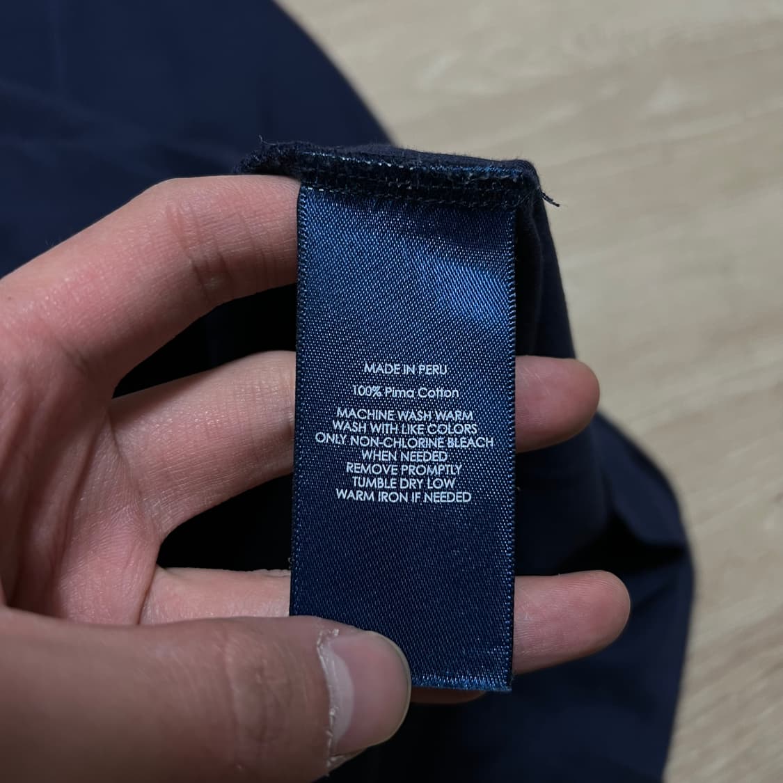 폴로 랄프로렌 키즈 피마코튼 PK 카라티 [네이비] L(14-16) 상품이미지6