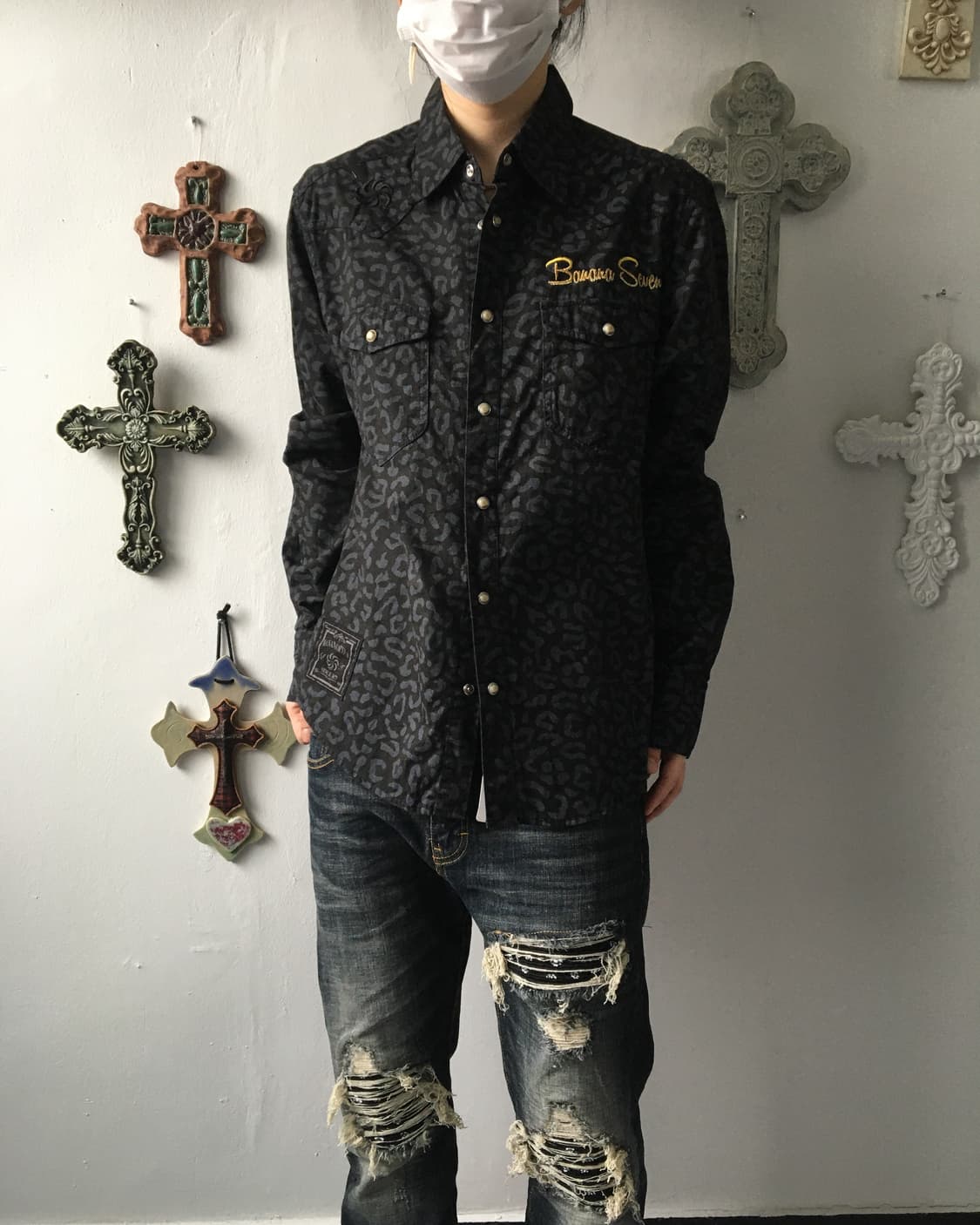 Leopard pattern shirt 상품이미지1