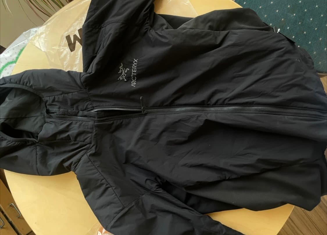 아크테릭스 아톰 후디 맨 s 블랙 구버전 새제품 상품이미지5