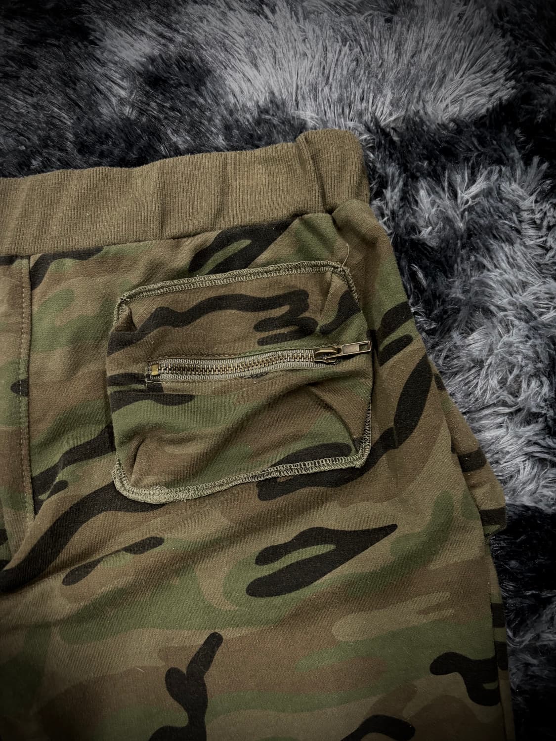 카키 카모 허리스트랩 트랙팬츠 상품이미지8