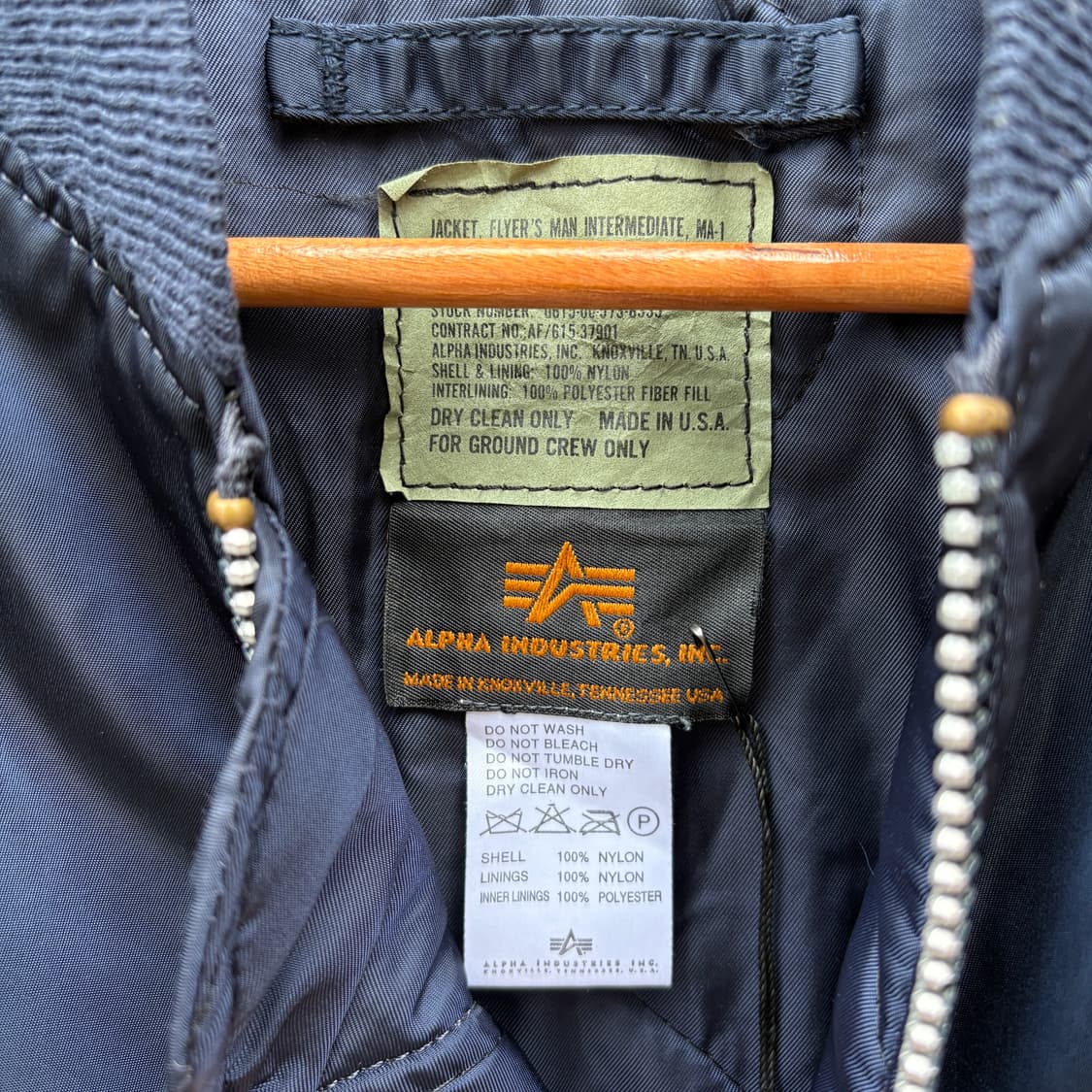 Alpha 90s 알파 made in usa ma-1 자켓 상품이미지3