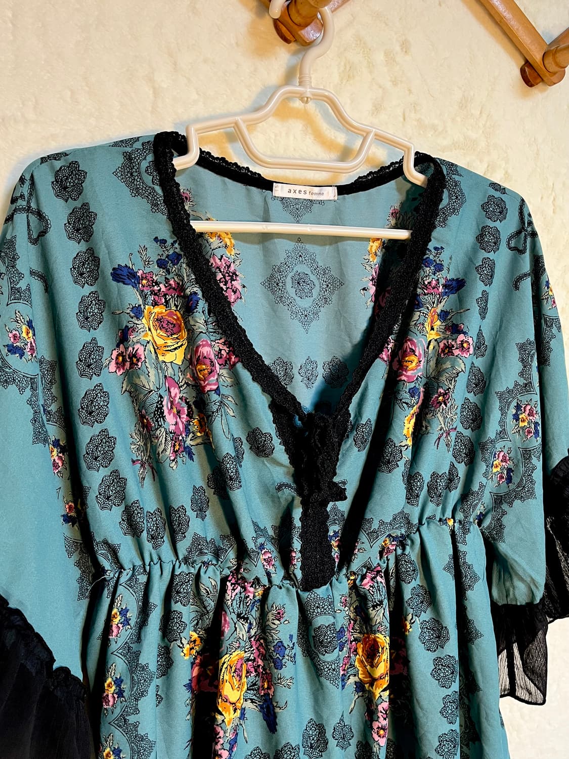 엑시즈팜 빈티지 쉬폰 블라우스 원피스 상품이미지3