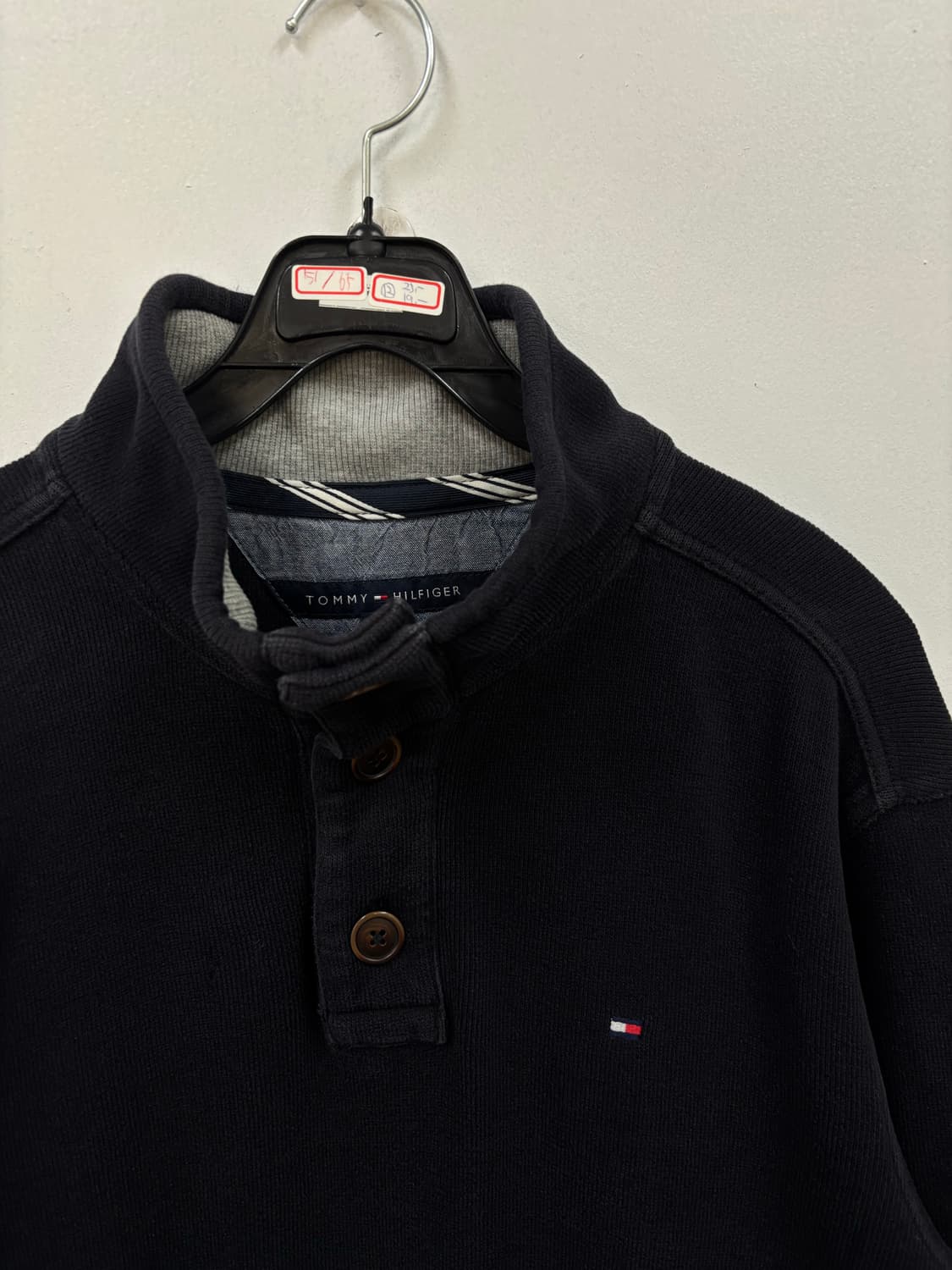 타미힐피거 울 니트 반집업L 상품이미지3