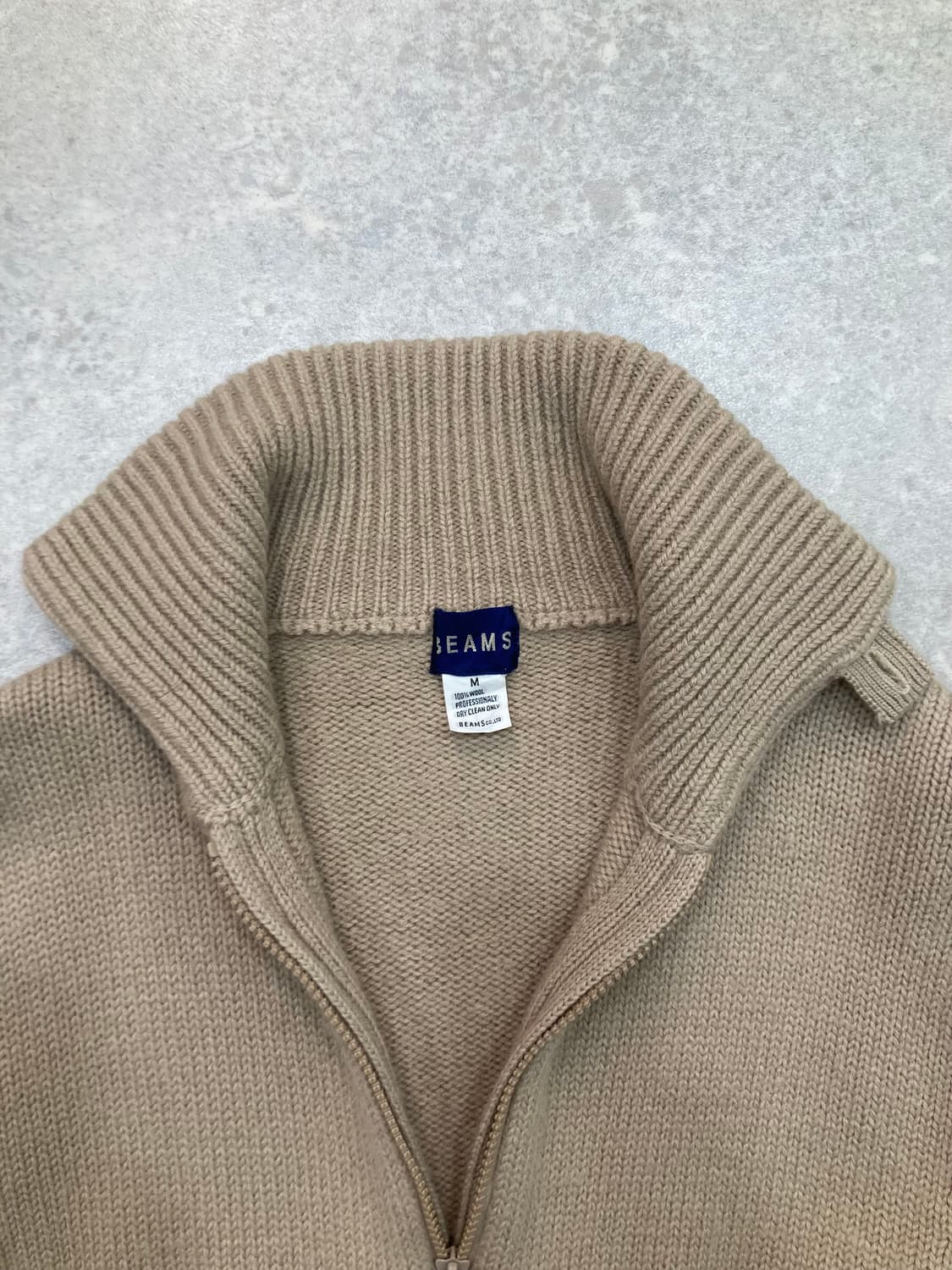 빔즈 니트집업 M 상품이미지7