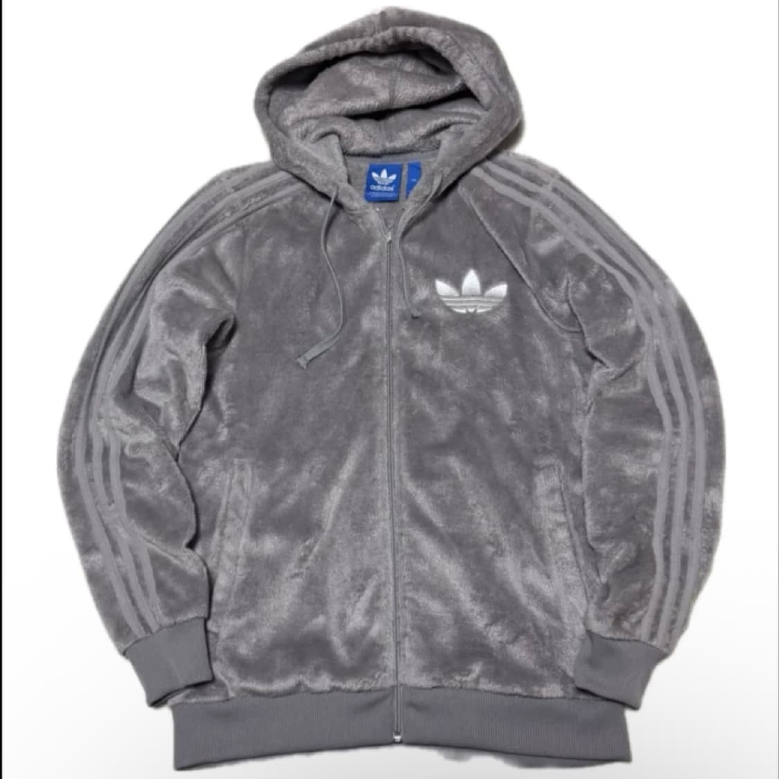 아디다스 쉐르파 파이어버드 그레이 대장급 후리스 후드집업 상품이미지1