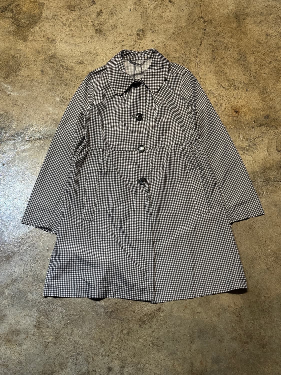 44-55 ) COMME CA ISM Checked Rain Coat 상품이미지1