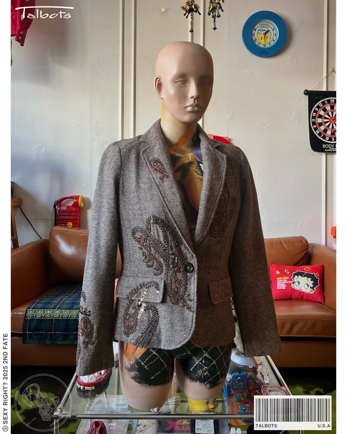 TALBOTS Jewelry & Embroidery Trim Jacket 상품이미지1