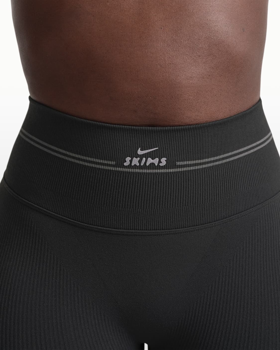 (W) 나이키스킴스 골지 심리스 5인치 쇼츠 NSKM 옵시디언 NSKM 상품이미지2