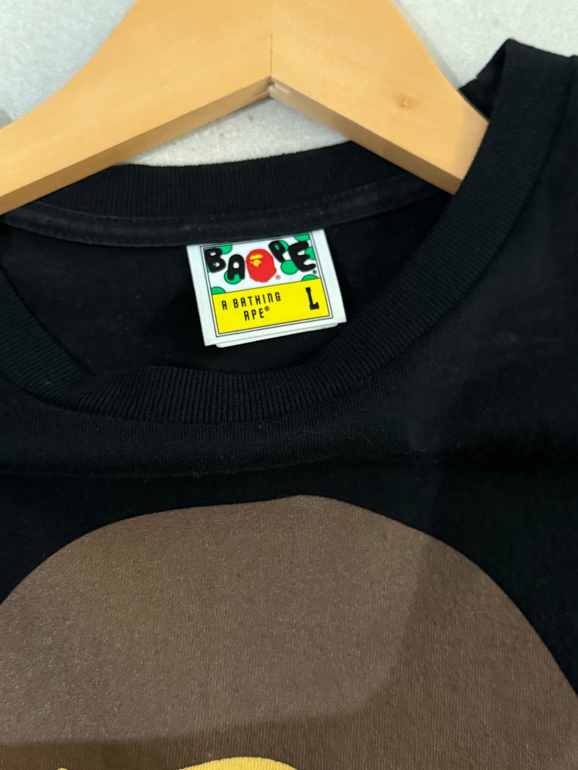 베이프 빅 에이프 헤드 롱슬리브 블랙 상품이미지3