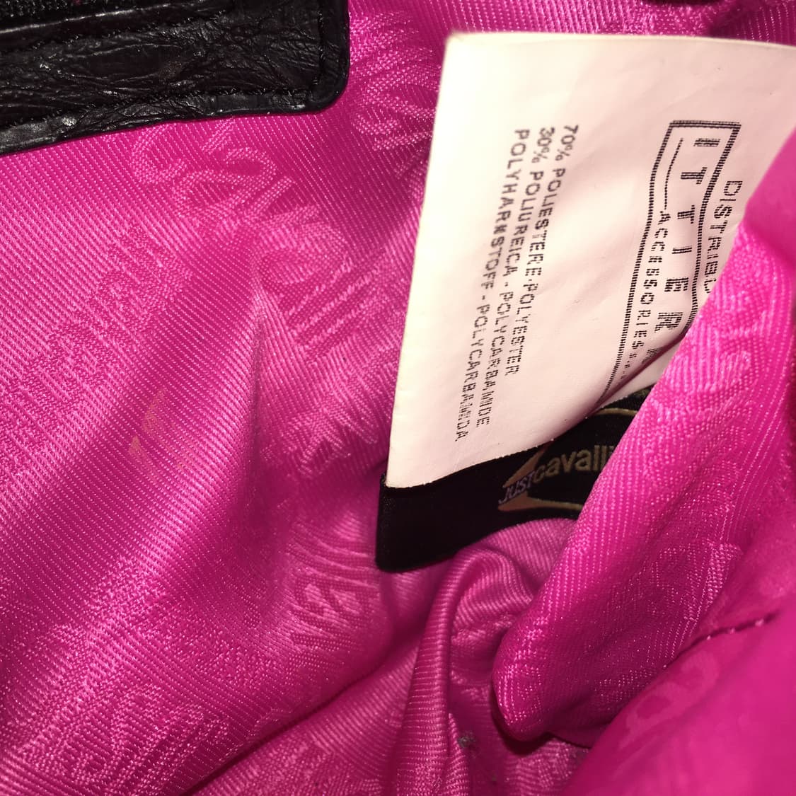 just cavalli 프린트 디테일 겨드랑이 백 상품이미지9