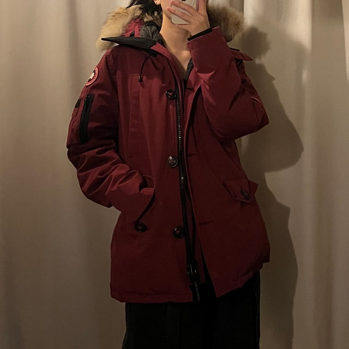 캐나다구스 여성 파카 버건디 상품이미지1