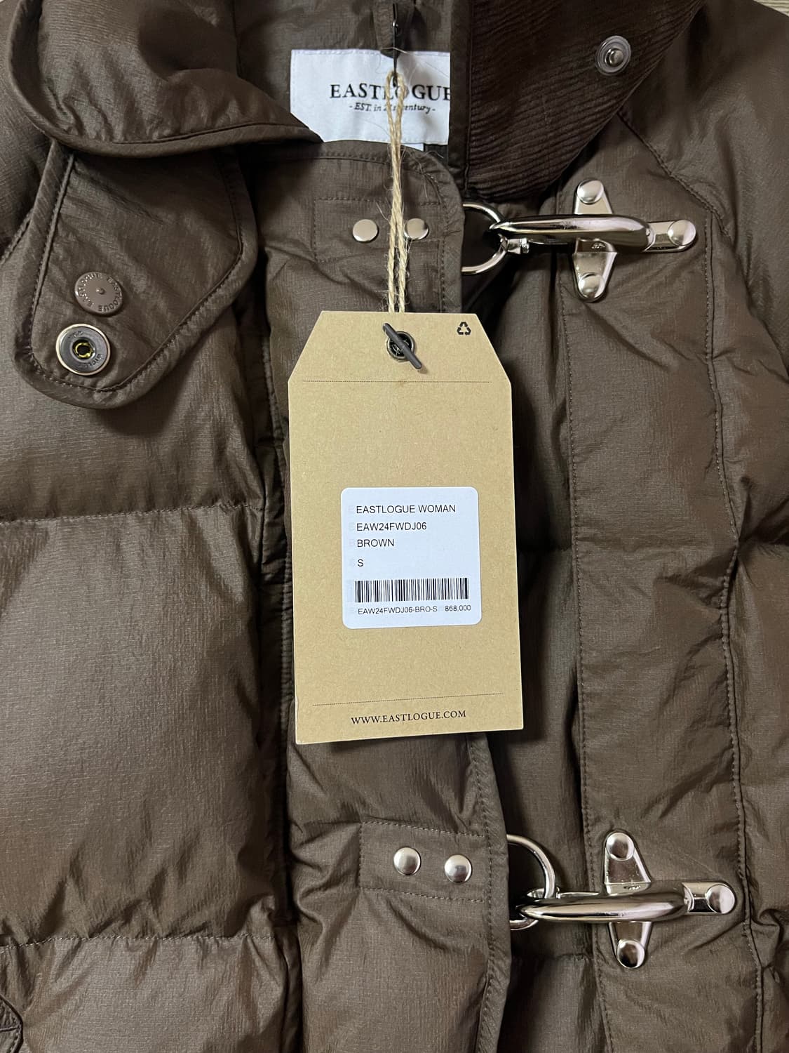 이스트로그 우먼 파이어맨패딩 브라운S 상품이미지10