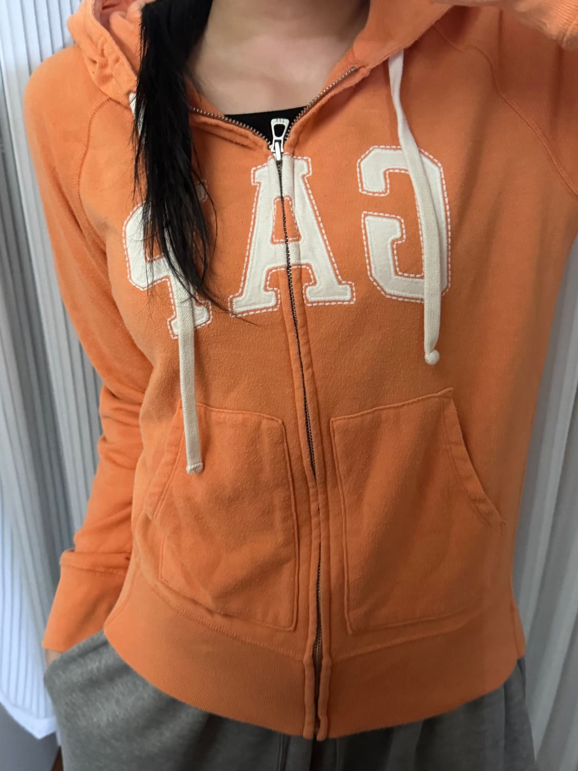 갭 오렌지 후드집업 s 상품이미지1