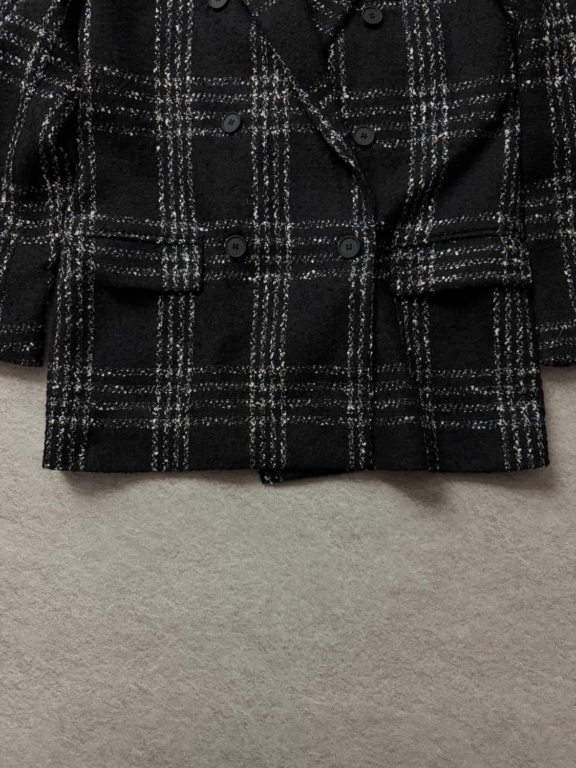 올세인츠 체크 더블 브레스트 코트 상품이미지4