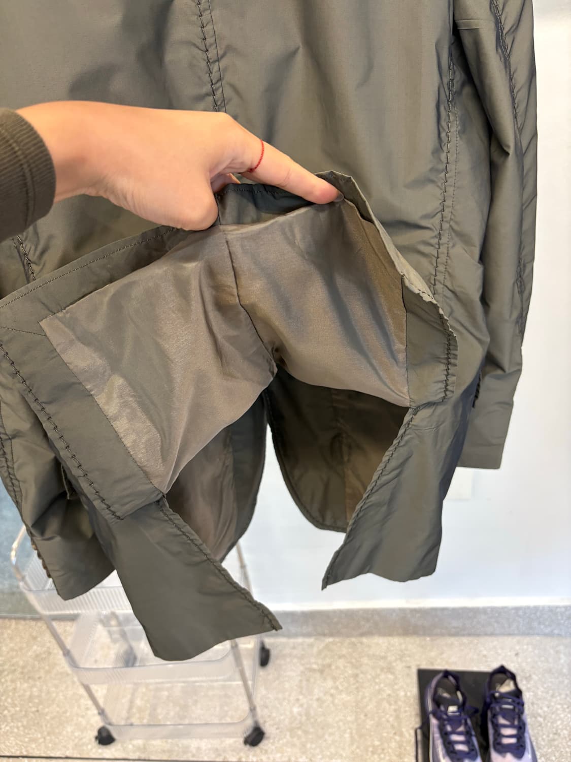 Issey Miyake khaki stitch jacket 상품이미지7