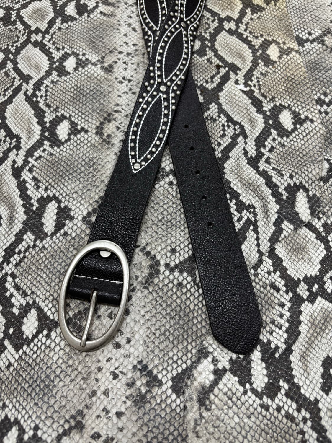 “Vintage” Western Studded Brown Belt 상품이미지2