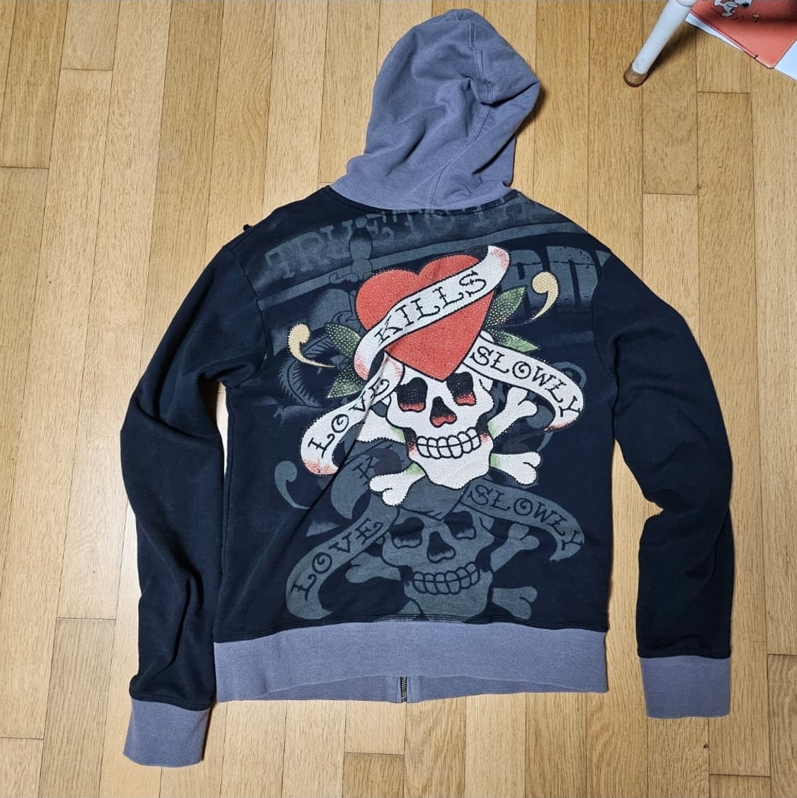 에드하디 크리스찬 오디저 라인 올큐빅 후드집업 / 안감 와플소재 프린팅 상품이미지1