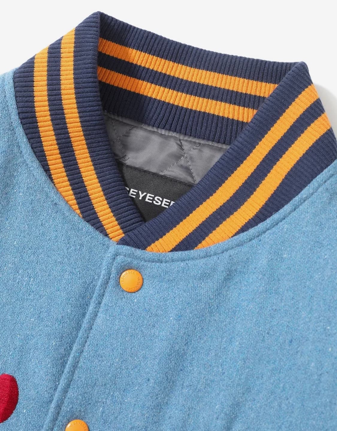 예스아이씨 Mobile Varsity Jacket Sky Blue 상품이미지3