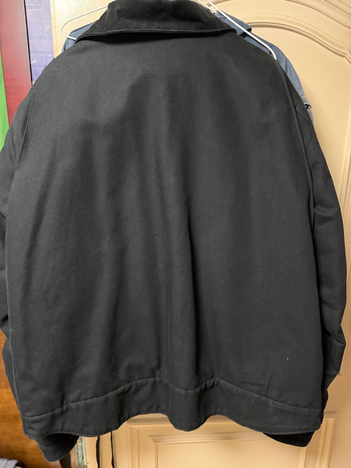 칼하트 칼하트 블랭킷 라인드 릴렉스드 핏 레귤러 덕 디트로이트 자켓 블랙 상품이미지3