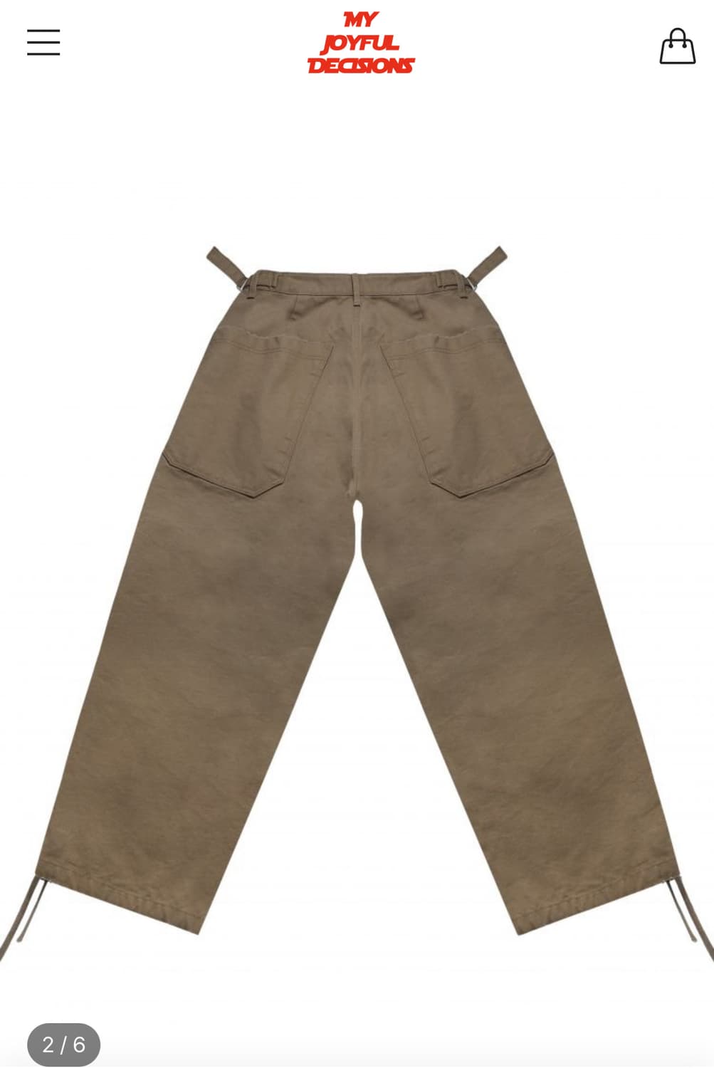 [M] CANVAS 3D KNEE PANTS BEIGE 상품이미지2