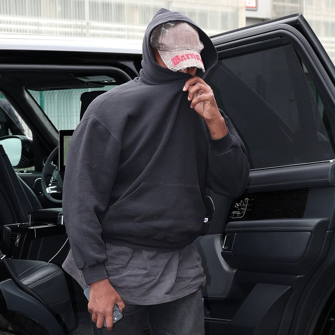 [L] 90s USA 빈티지 러셀 후드 블랙 상품이미지1