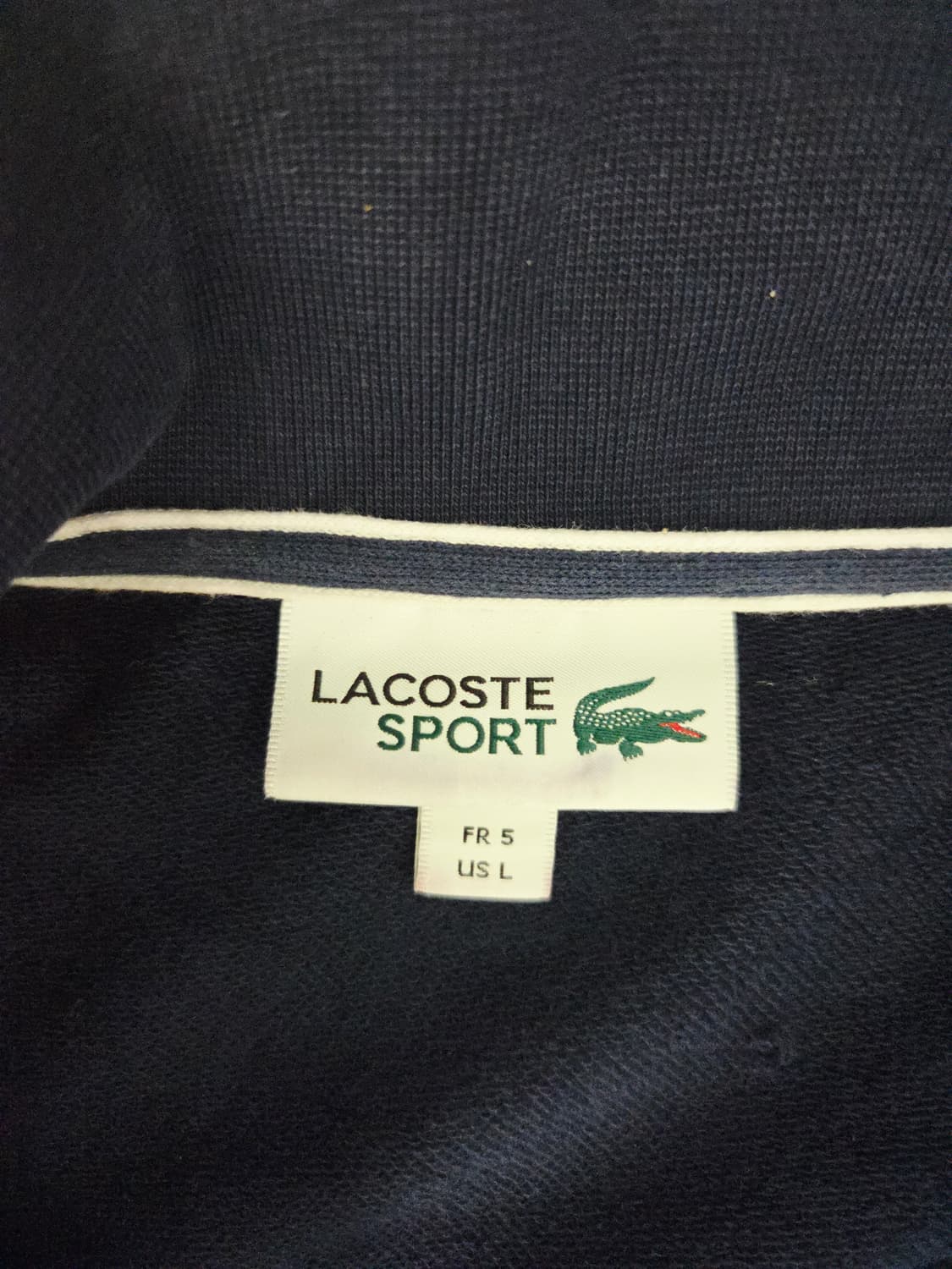 라코스테 스포츠(LACOSTE SPORT) 네이비 스웨트 집업 자켓 상품이미지6