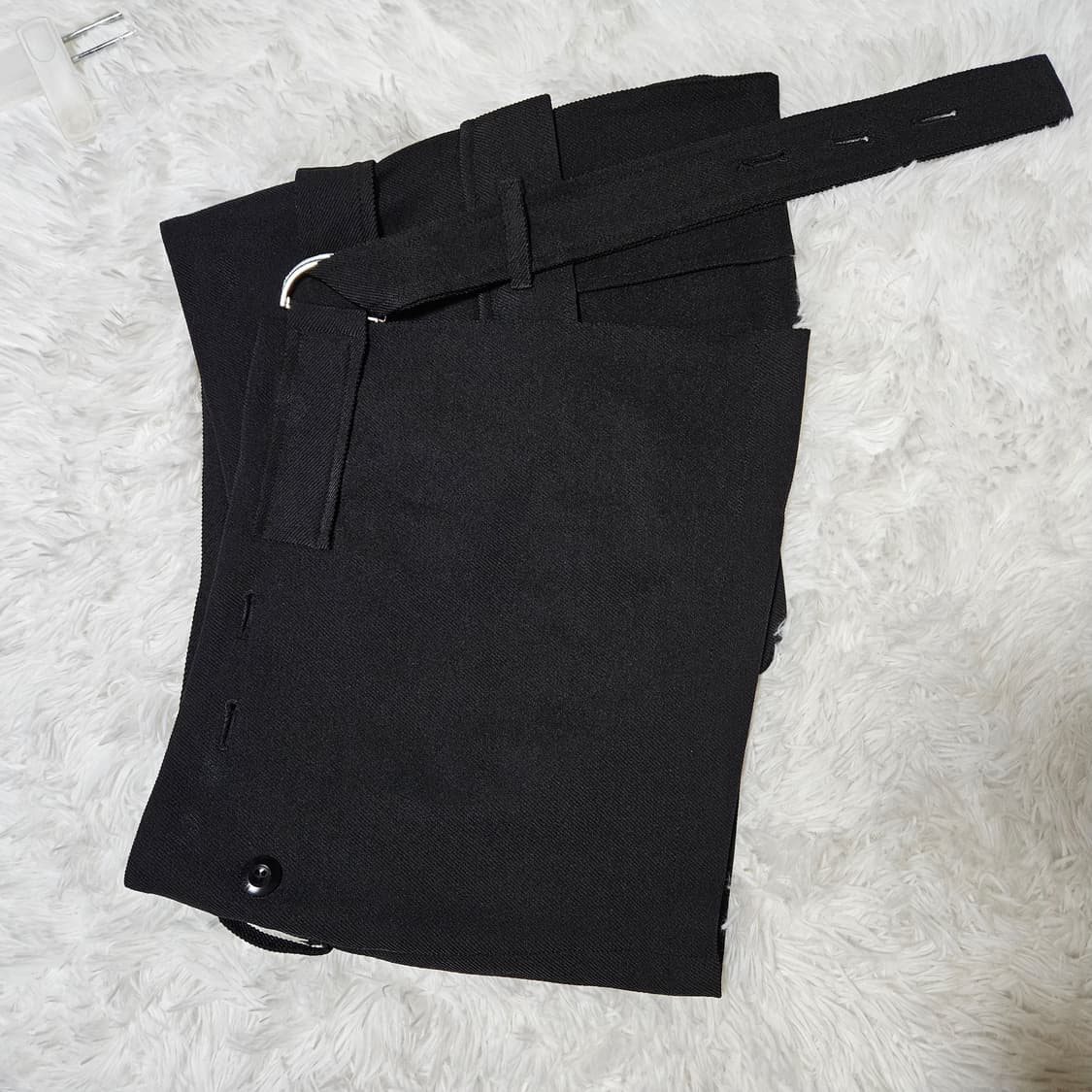 보헤미안서울 OUT-POCKET WRAP SKIRT, BLACK 상품이미지9