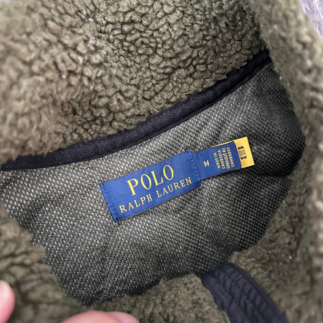 폴로랄프로렌 하이브리드 플리스 자켓 올리브 블랙 상품이미지4