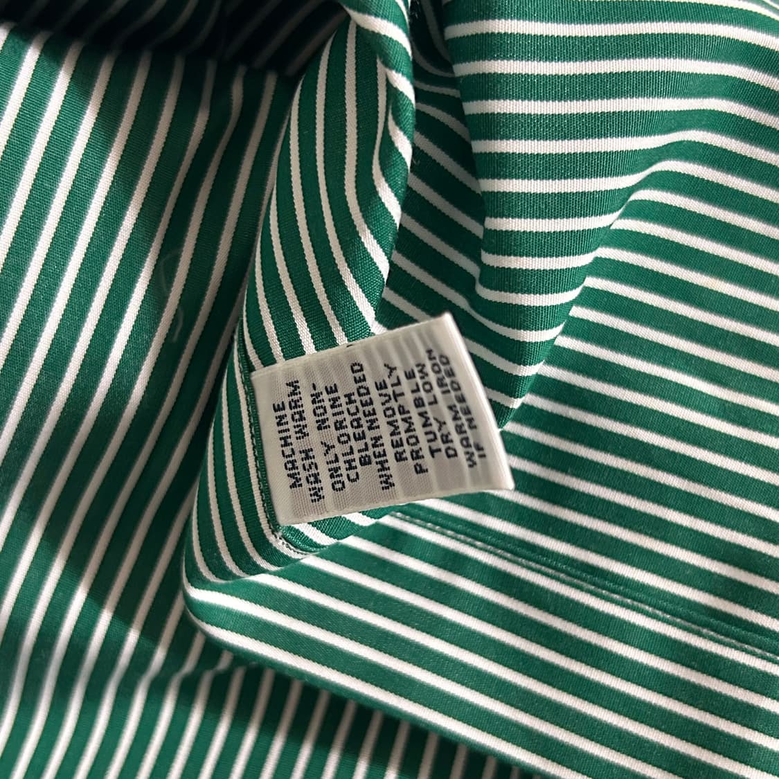 폴로 랄프로렌 스트라이프 셔츠 그린 L 상품이미지8